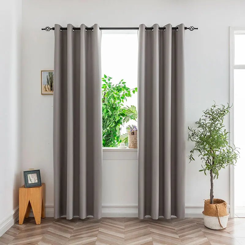 1PC Blackout Curtains With Black TPU Interlining Thin and Light Drapery Panel for Bedroom Meetingroom Share Room Office