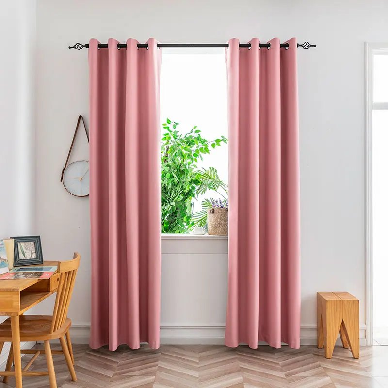 1PC Blackout Curtains With Black TPU Interlining Thin and Light Drapery Panel for Bedroom Meetingroom Share Room Office