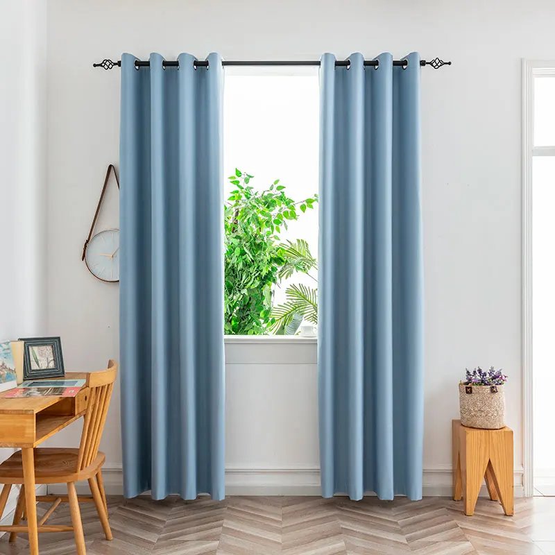 1PC Blackout Curtains With Black TPU Interlining Thin and Light Drapery Panel for Bedroom Meetingroom Share Room Office