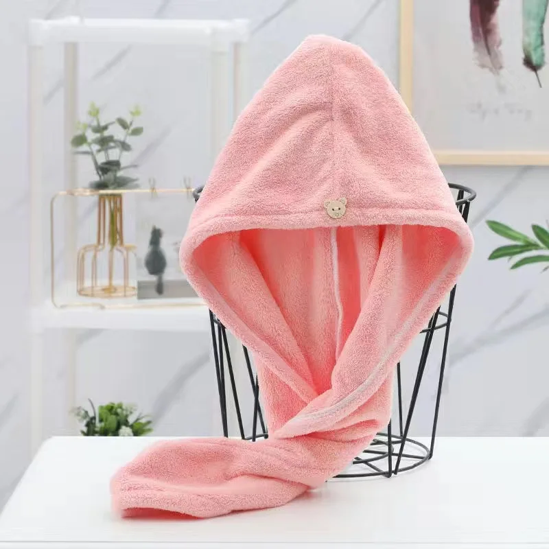 Women Long Hair Quick-Dry Hair Towel Soft Microfiber Towels Shower Cap Towel Bath Hats for Women Dry Hair Cap Lady Turban Head