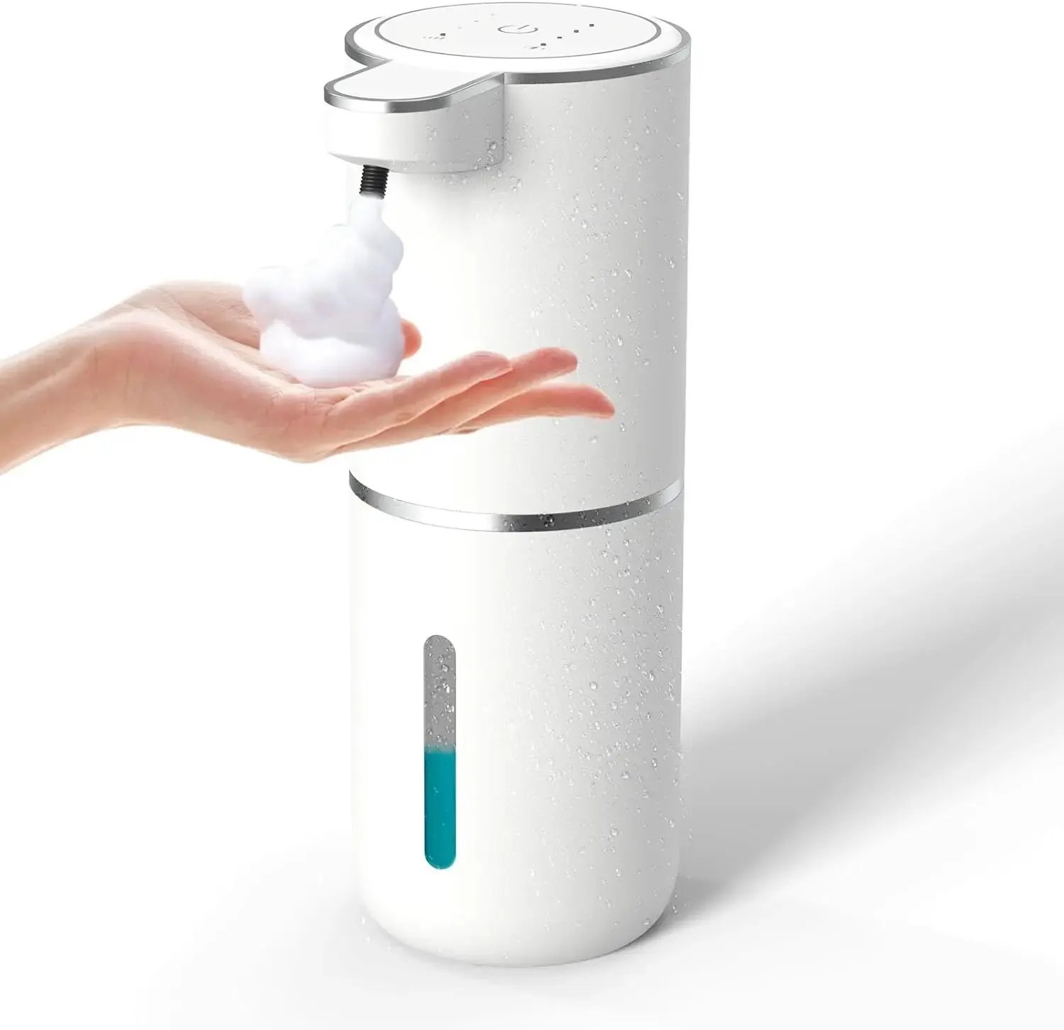 Automatic Soap Dispenser Touchless Foaming Soap Dispenser 380ml USB Rechargeable Electric 4 Level Adjustable Foam Soap Dispenser