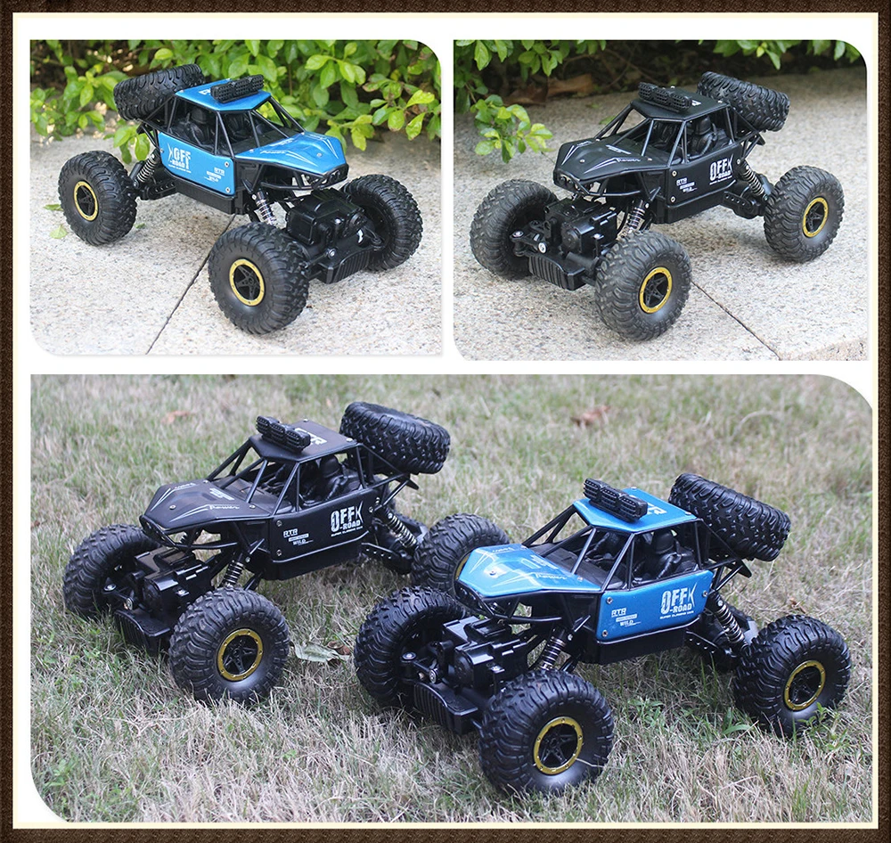 4WD Electric RC Car Remote Radio Control Vehicle 4x4 Drive Off Road Toys For Girl Boy Kids Children Christmas Birthday Gift