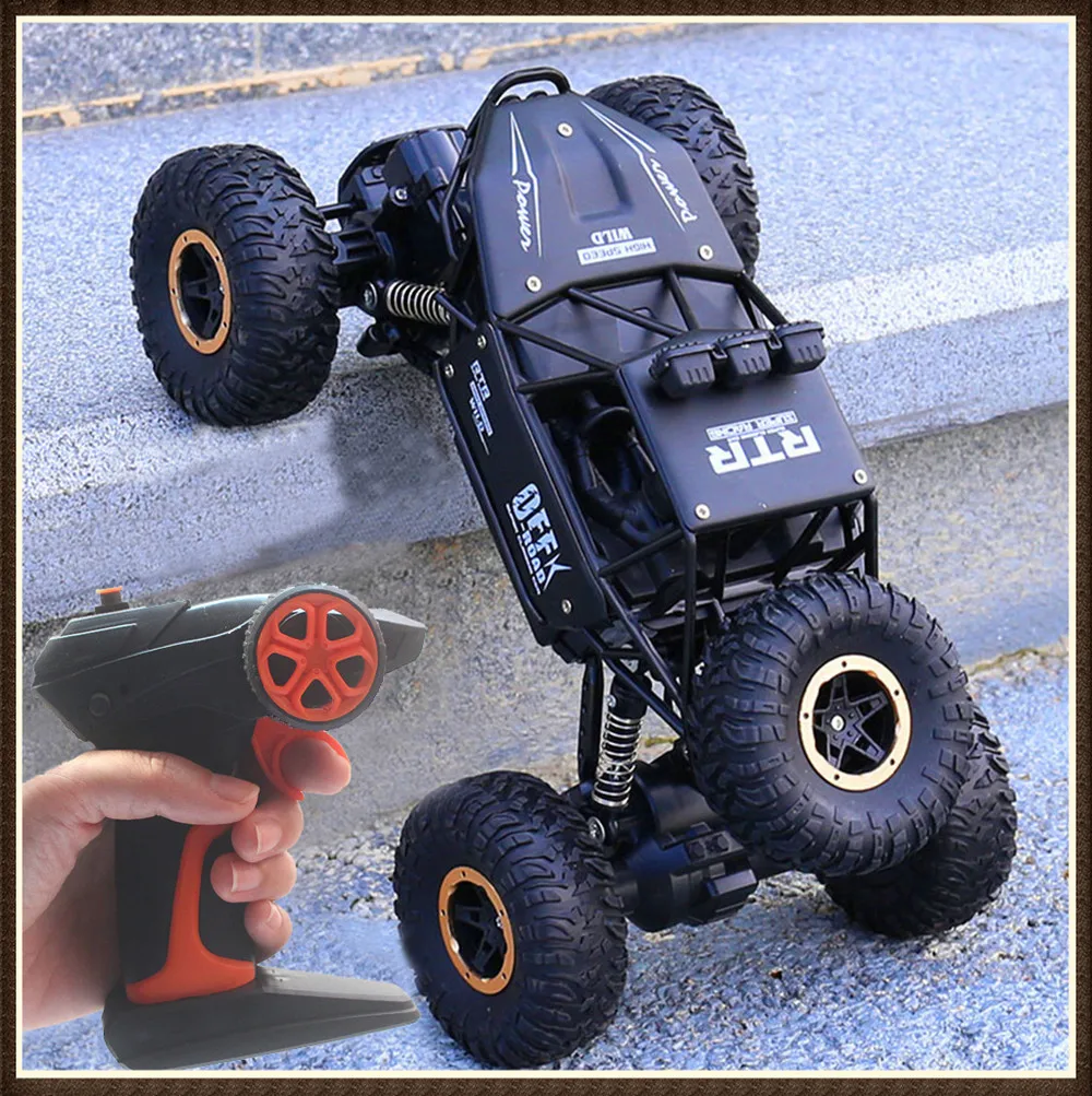 4WD Electric RC Car Remote Radio Control Vehicle 4x4 Drive Off Road Toys For Girl Boy Kids Children Christmas Birthday Gift