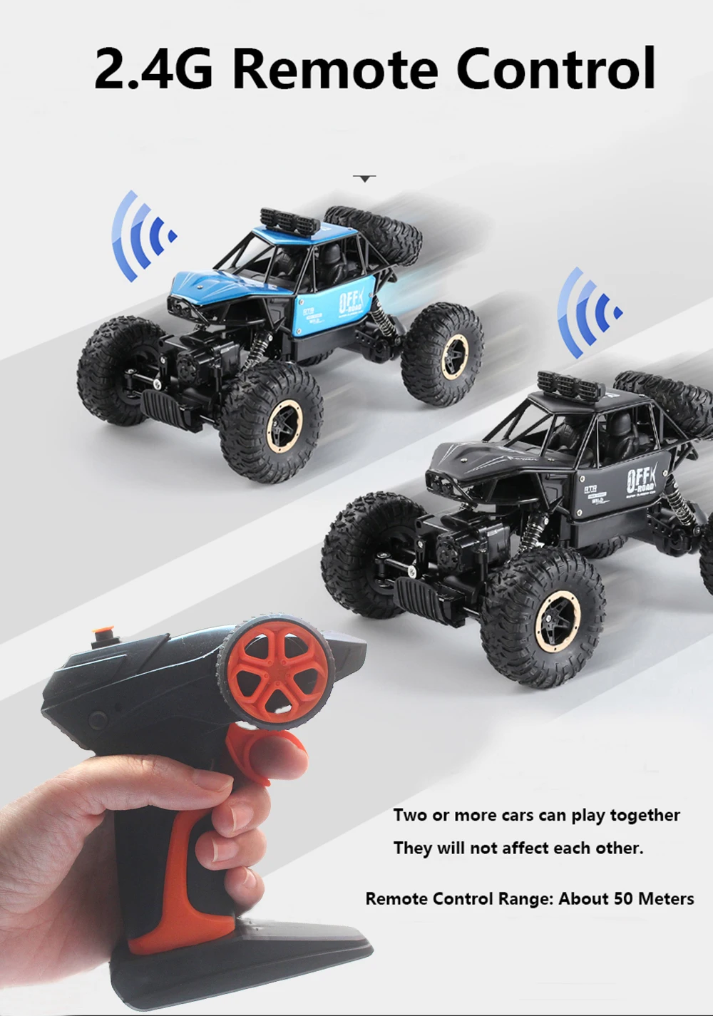 4WD Electric RC Car Remote Radio Control Vehicle 4x4 Drive Off Road Toys For Girl Boy Kids Children Christmas Birthday Gift