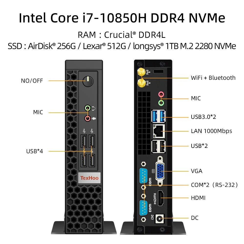 i7-10850H WiFi6 2COM