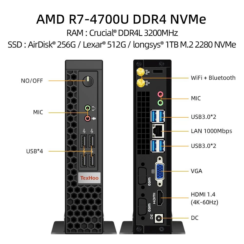 AMD R7-4700U NVMe