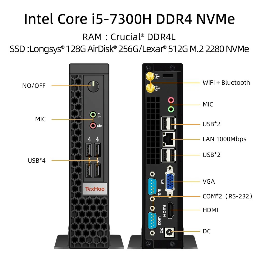 i5-7300HQ NVMe 2COM