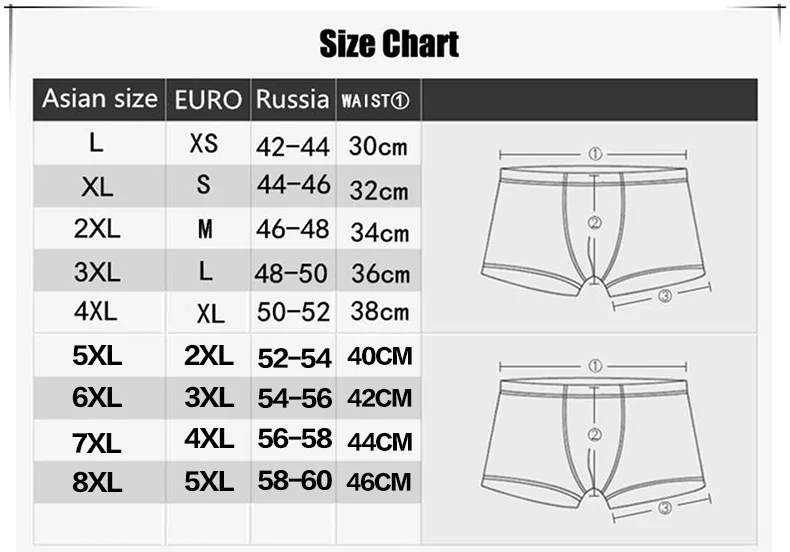 8XL Plus Banboo Fiber Men Underwear Male boxer Solid Panties Shorts Men's Underpants Breathable Intimate Man boxers 4pcs