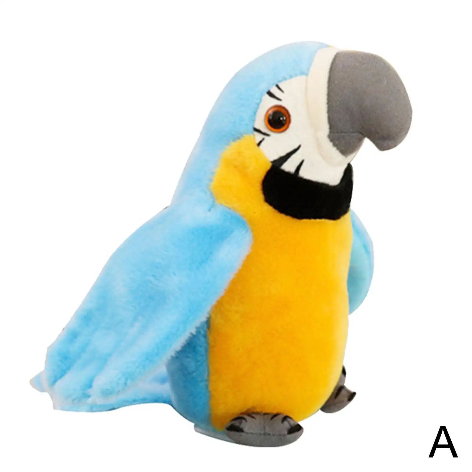 Talking Parrot Electronic Plush Toys Cute Bird Pet Speak Record Repeat Wave Stuffed Toy For Kids Christmas Birthday Gift G4I0