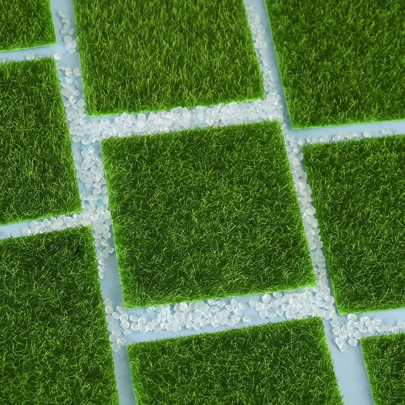 Artificial Grass Mat Carpet Simulation Lawn Turf Miniature Landscape Scene DIY Home Decoration Garden Green Fake Plants