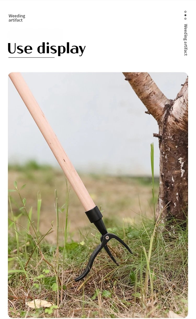 Portable standing weeder, manual weeding/pulling/rooting/garden hand tools, single weeder without pole