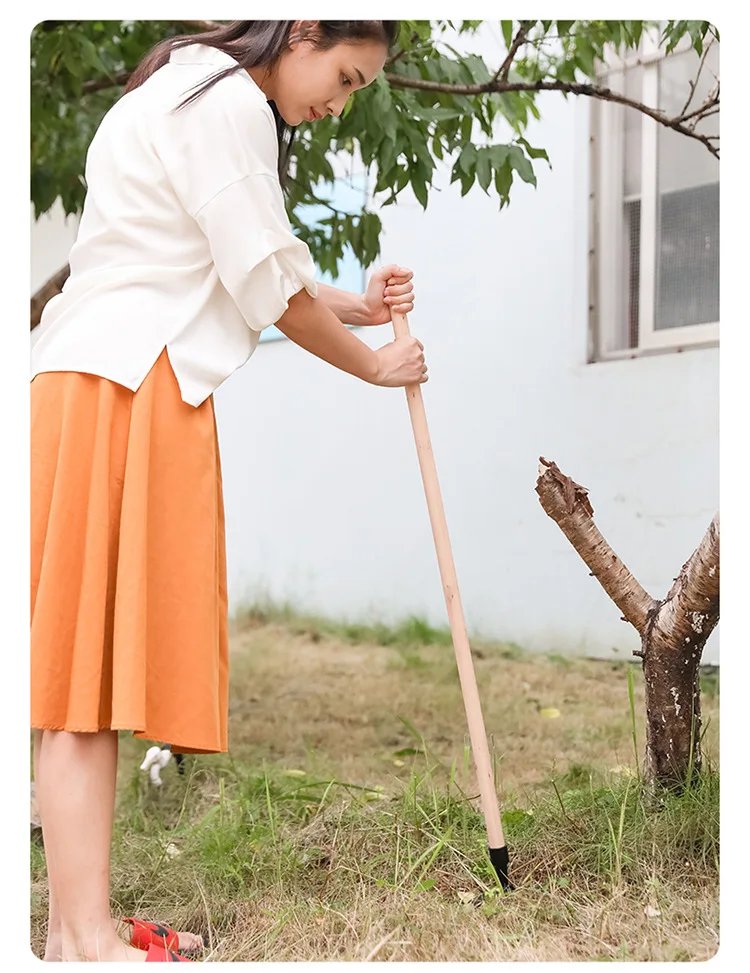 Portable standing weeder, manual weeding/pulling/rooting/garden hand tools, single weeder without pole