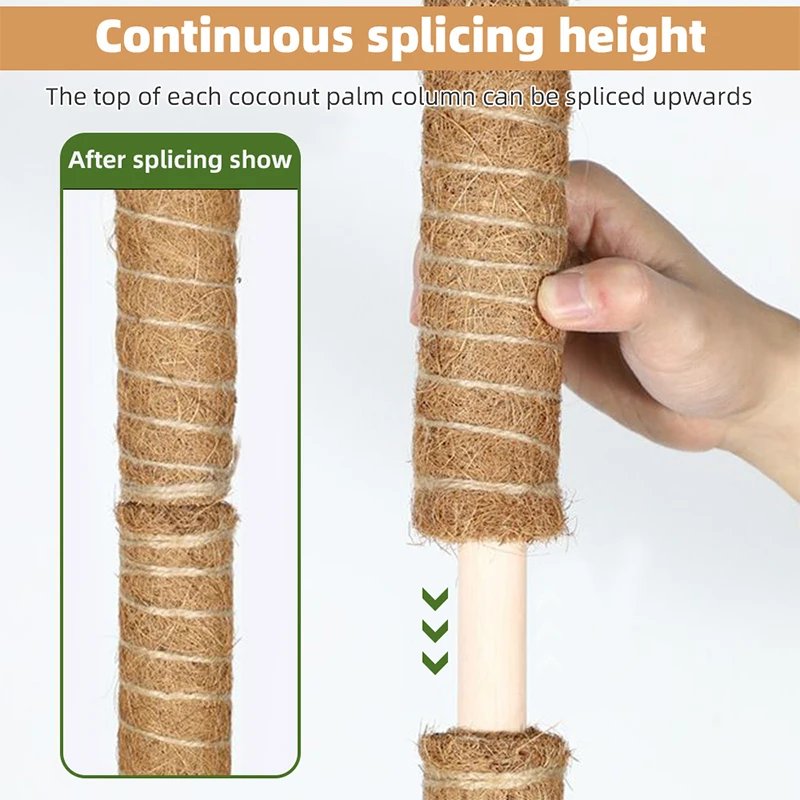 Climbing Totem Pole Plant Support Indoor Climbing Plants Stake Sphagnum Moss Coconut Fiber Creeper Frame Indoor Garden Supplies