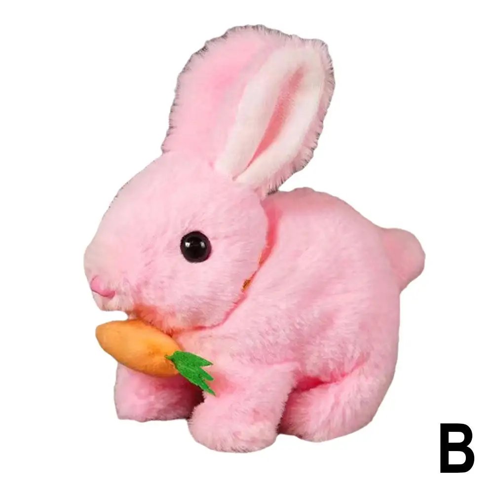 Electronic Pet Toys Plush Electric Rabbit Simulation Walk Gifts Shaking Talk Long Toys Ears Plush Can Hair Rabbit Children' B4Q3