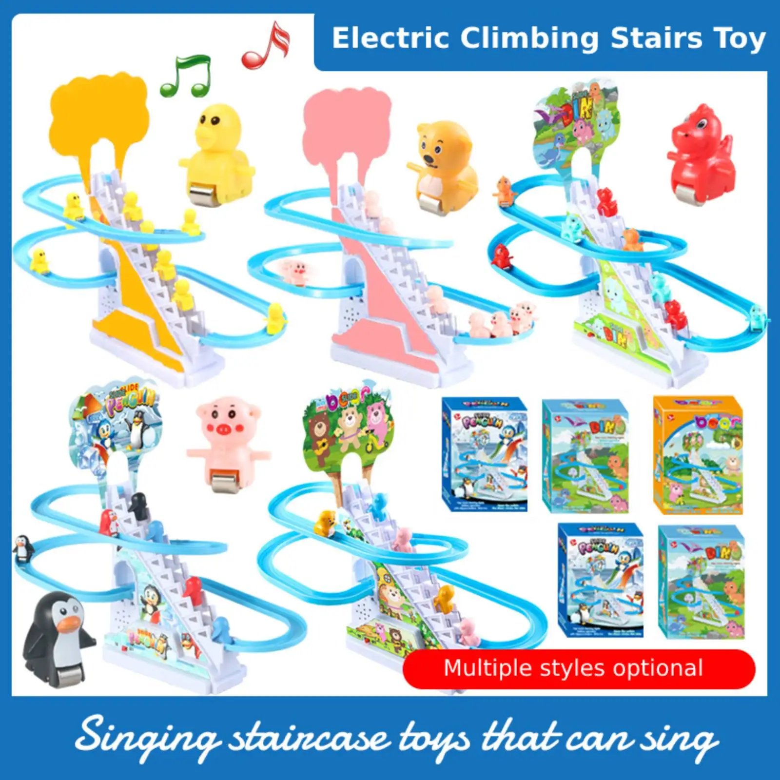 Electronic Climb Stair Toy Accs Durable Slide Stair Toy Spare Part Electric Track Game Part for Indoor Outdoor Kid Children