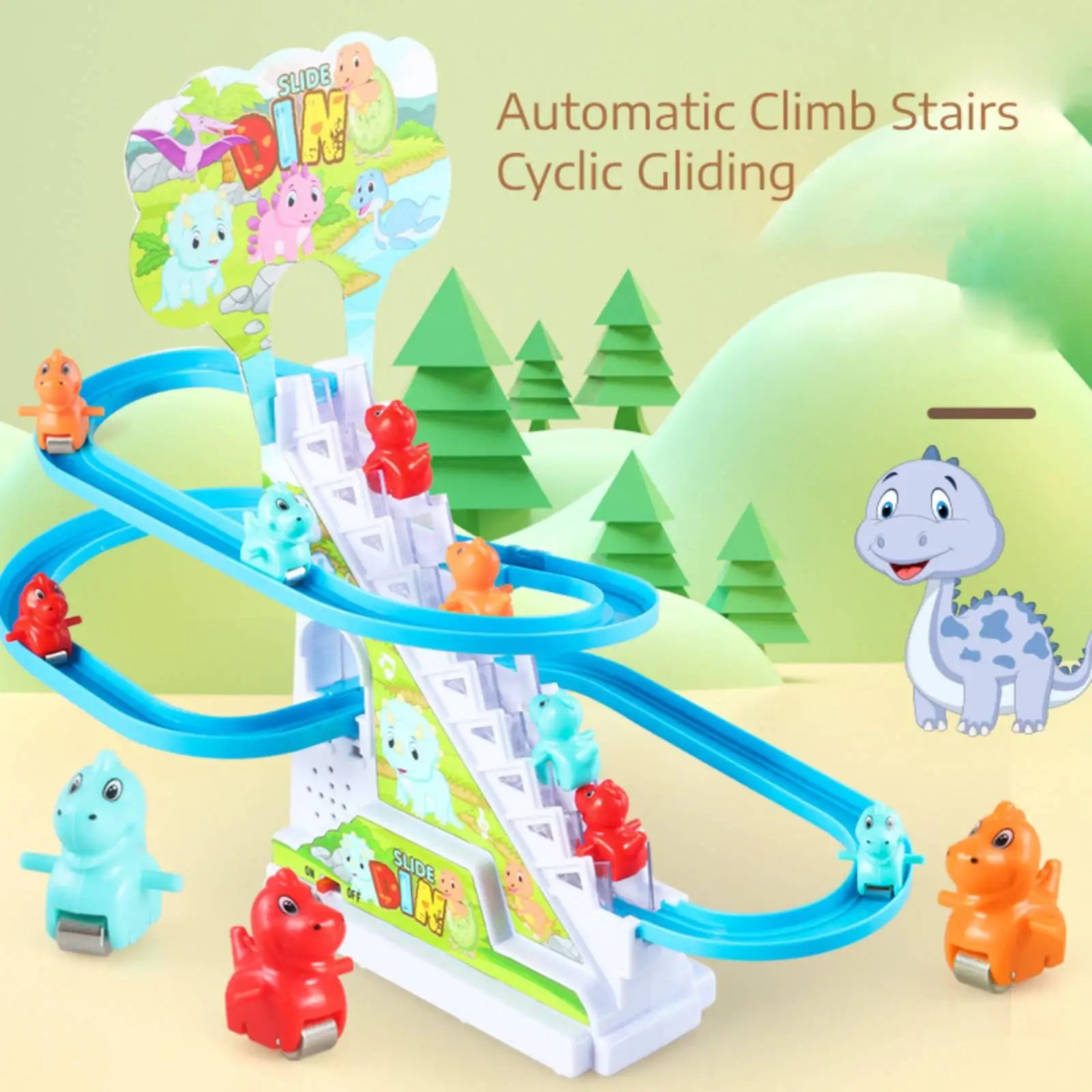 Electronic Climb Stair Toy Accs Durable Slide Stair Toy Spare Part Electric Track Game Part for Indoor Outdoor Kid Children