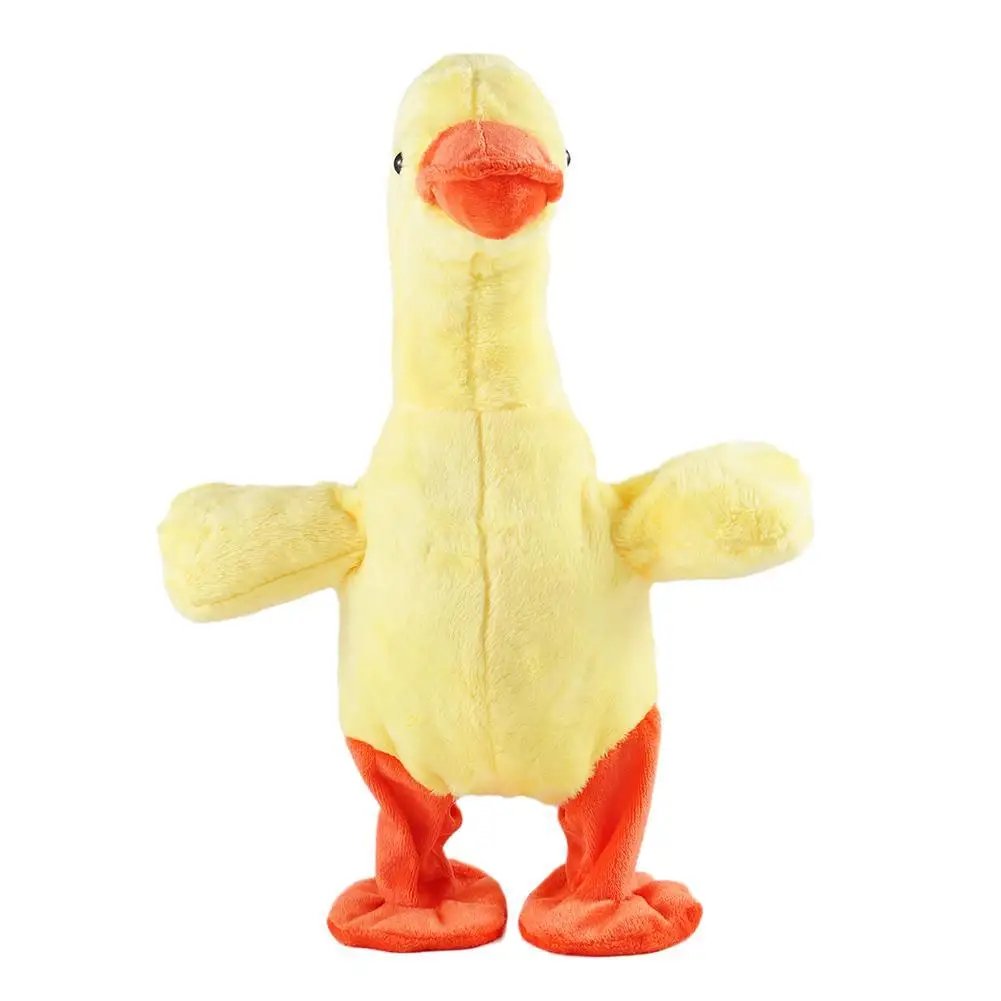 Smart Robot Duck Walking Speak Learn To Talk Electric Plush Toy Pet Kid Friend Cute Yellow Duck Yellow duck learning tongue Toys