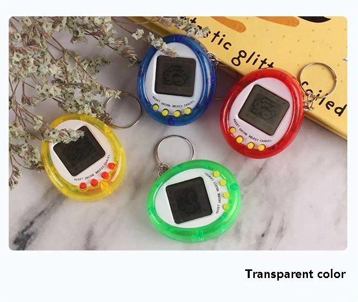 1Pcs 90S Nostalgic Tamagotchi Electronic Pets Console Kid’s Toy Portable Keyring Funny Virtual Cyber Toy Christmas New Year Gift