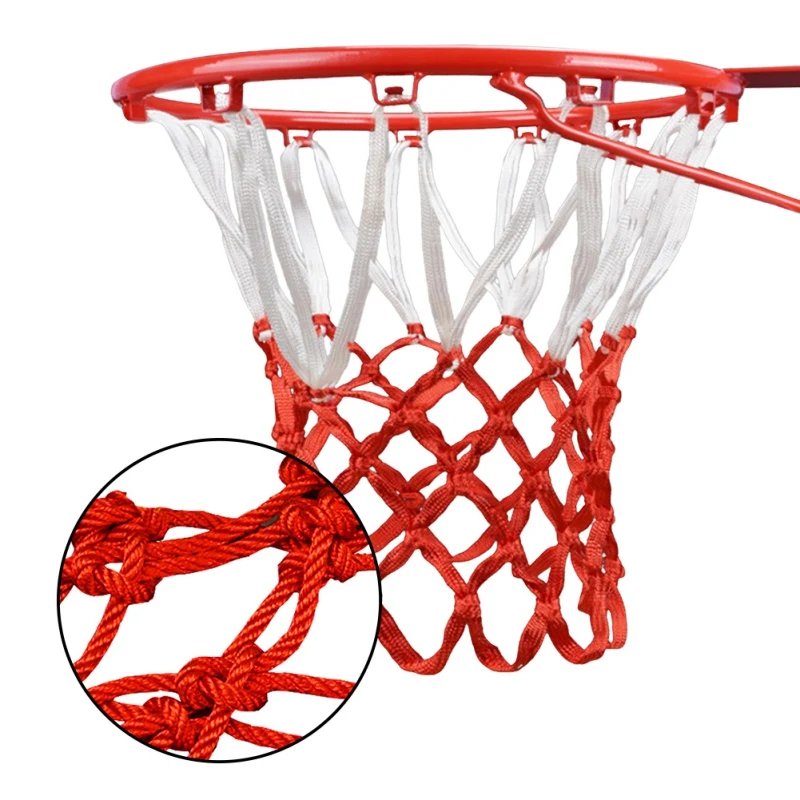 Basketball Hoop Mesh Net High Quality Durable Standard Size Nylon Thread Sports Backboard Rim Ball Pum