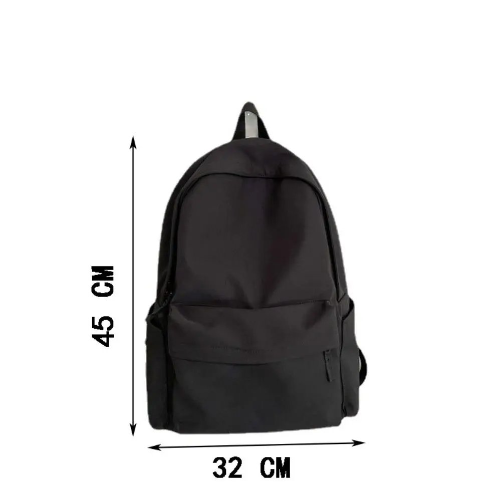 Nylon Versatile Backpack High Quality Black Grey White Red Waterproof Travel Bag Large Capacity Washable Computer Bag Unisex