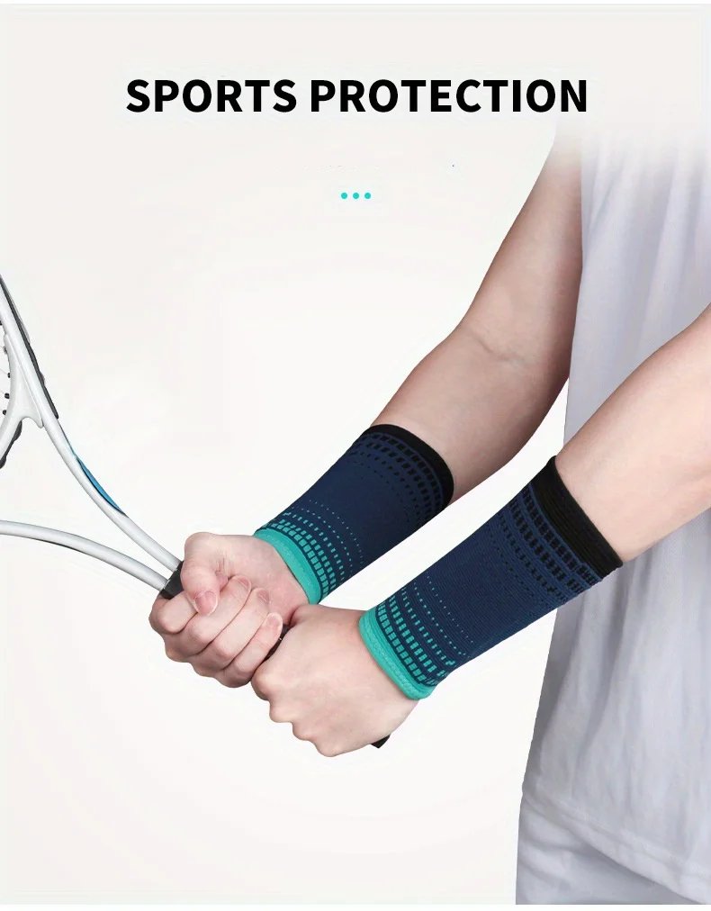1pc Sports Wrist Guard: Knitted Compression Support for Men & Women's Basketball, Badminton,